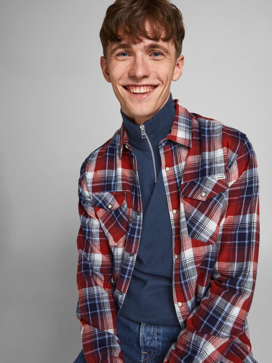 JJEEMIL Pullover - Navy Blazer